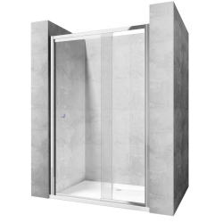 Drzwi Prysznicowe Rea Wiktor 77-99 cm + Bateria ze Słuchawką Prysznicową Flip + Odpływ Liniowy 60 cm