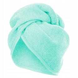 Turban Ręcznik Frotte Do Włosów Miętowy