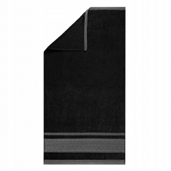 Ręcznik 70x140 Cm Bawełniany Czarny Panama