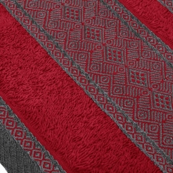 Ręcznik 50x90 Cm Bawełniany Czerwony Panama
