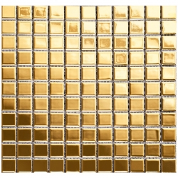 Płytka Ceramiczna Złota Szklana Mozaika 30 cm