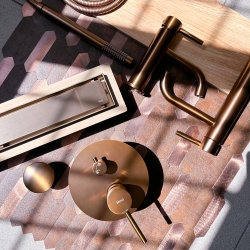 Odpływ Liniowy Rea Neox Pro Brush Copper 60