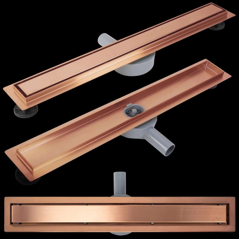Odpływ Liniowy Rea Neox Pro Brush Copper 70