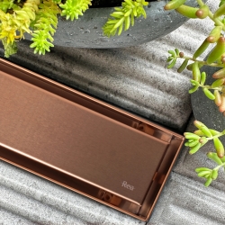 Odpływ Liniowy Rea Neox Pro Brush Copper 70