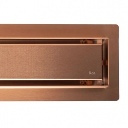 Odpływ Liniowy Rea Neox Pro Brush Copper 100