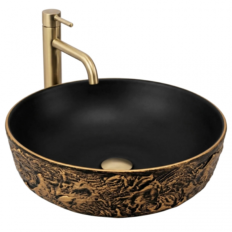 Umywalka nablatowa Rea Babilon Gold