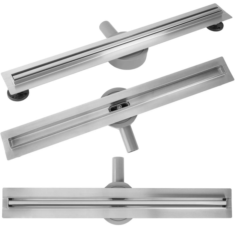 Odpływ Liniowy Rea Neox Slim Pro Stal Szczotkowana 80