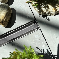 Odpływ Liniowy Rea Neox Slim Pro Stal Szczotkowana 80