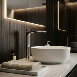 Bateria Umywalkowa PREMIUM REA Vision Chrom Wysoka