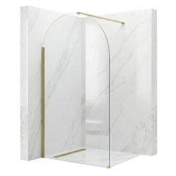 Ścianka prysznicowa Walk-In Rea Heaven Brush Gold 110