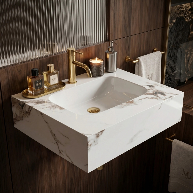 Umywalka ścienna Rea Aresa Cold Jade 60