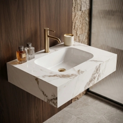 Umywalka ścienna Rea Aresa Cold Jade 70
