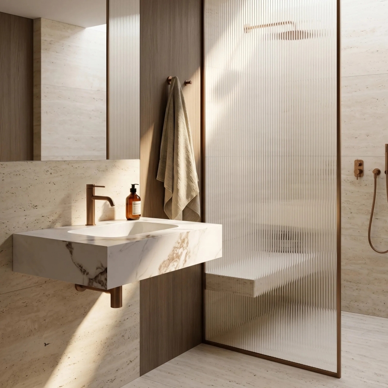 Umywalka ścienna Rea Aresa Cold Jade 70