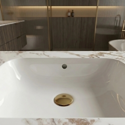 Umywalka ścienna Rea Aresa Cold Jade 70
