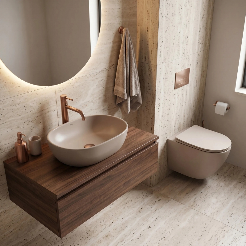 Misa WC podwieszana REA Focus Tornado Taupe