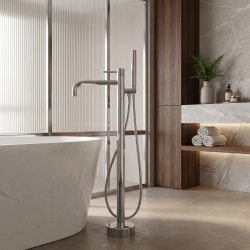 Bateria wannowa podłogowa Rea Lungo Diamond Chrom