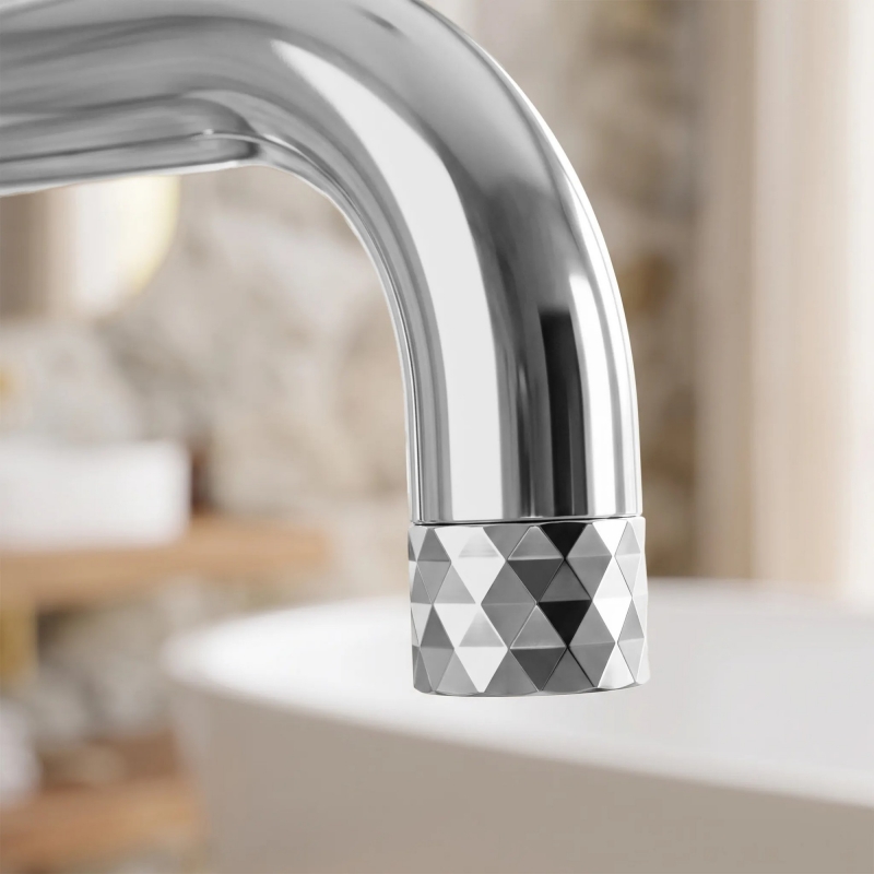 Bateria wannowa podłogowa Rea Lungo Diamond Chrom