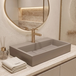 Umywalka konglomeratowa Rea GOYA TAUPE 60CM