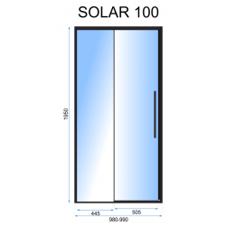 Drzwi Prysznicowe Rea Solar Gold 100 cm